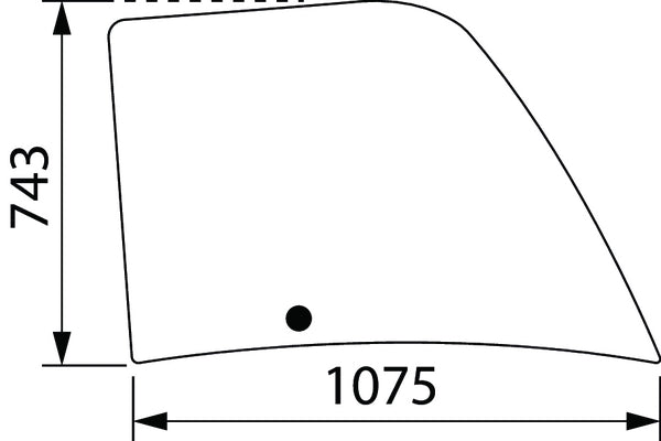 CNH Türscheibe