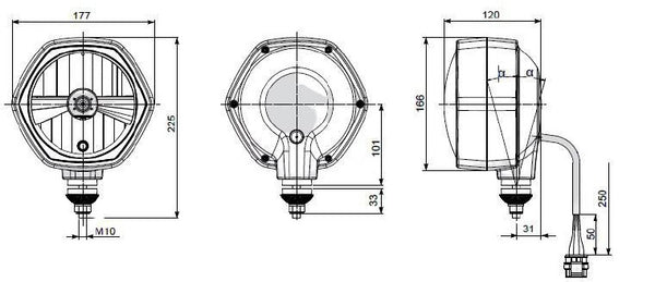 Cobo Scheinwerfer 136 mm 05-2153-0000-13