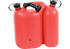 Doppelkanister 5,5 L + 3 L Rot Benzin Öl mit zwei Kammern und Tragegriff