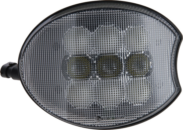 Eck-Arbeitsscheinwerfer LED, rechts, 45W 4500lm, 160x127x67mm, schwarze Blende, H9-Stecker, Combo, passend für John Deere