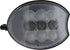 Eck-Arbeitsscheinwerfer LED, rechts, 45W 4500lm, 160x127x67mm, schwarze Blende, H9-Stecker, Combo, passend für John Deere