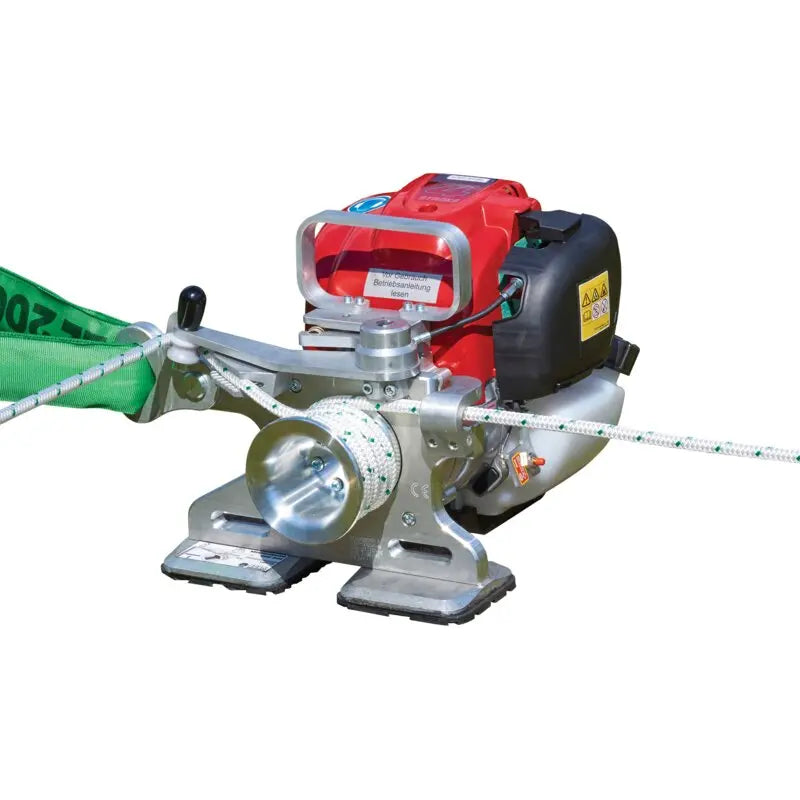 EDER Powerwinch 500 Forstseilwinde mit Honda Motor und Seilbremse, 500 kg Zugkraft