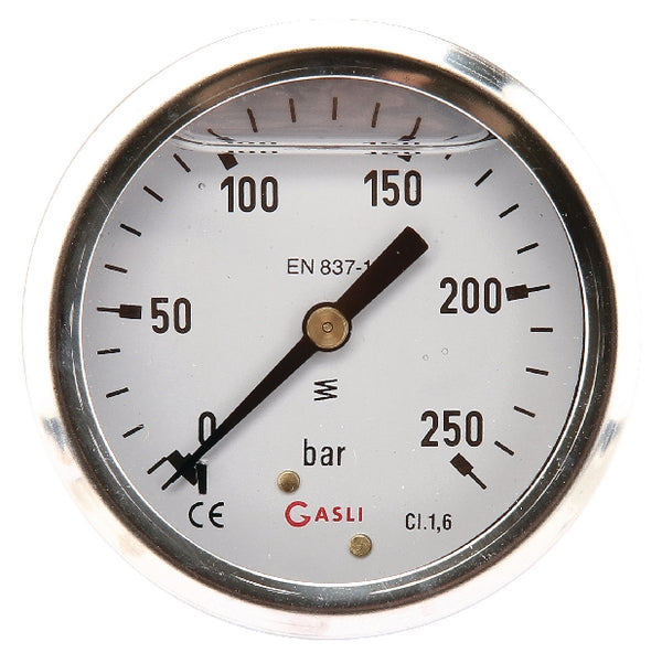 ET Manometer Ø63 0-250bar ¼" hint