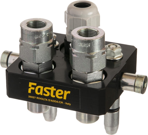 Faster Multifaster DN10-2 x 3/8" BSPP 1 x elektrisch beweglicher Teilstecker