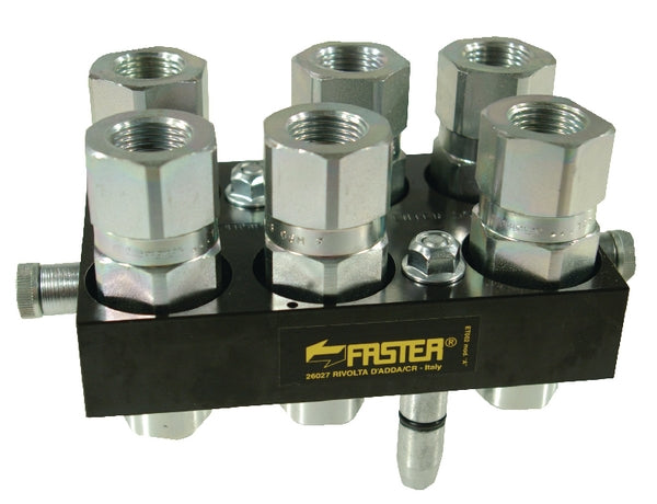 Faster Multifaster DN12-6 x 1/2" BSPP beweglicher Teilstecker