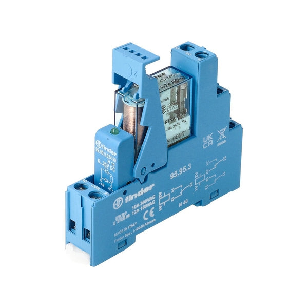 Finder koppelrel.Schraubklemme 1W 10A/12V DC/Agni/LED/diode