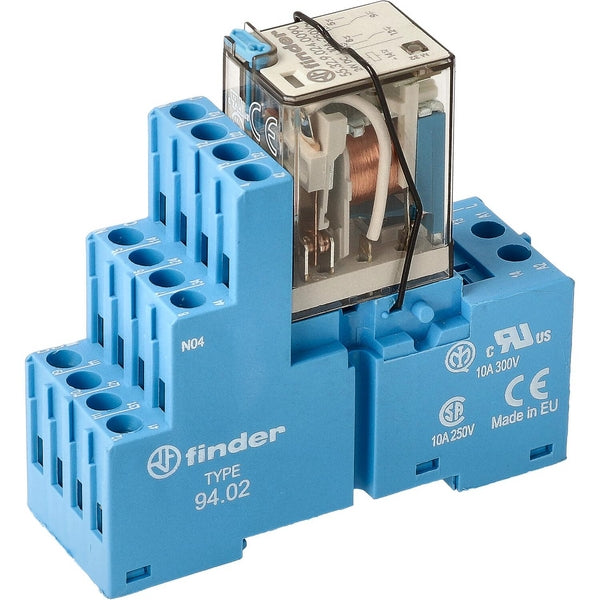 Finder rel.interface Mod. Schraubklemme 2CO 10A/24V DC/Agni/LED in Relais