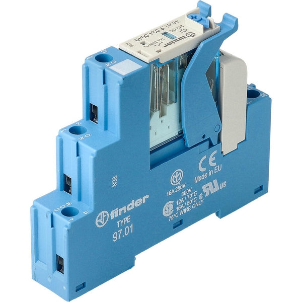 Finder Relais-Schnittstelle Mod. Schraubklemme 1CO 16A/24V DC/Agni/LED/Diode