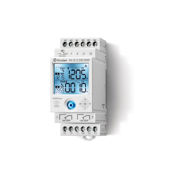 Finder SMARTimer-Relais 2W 16A, 110...240V AC/DC