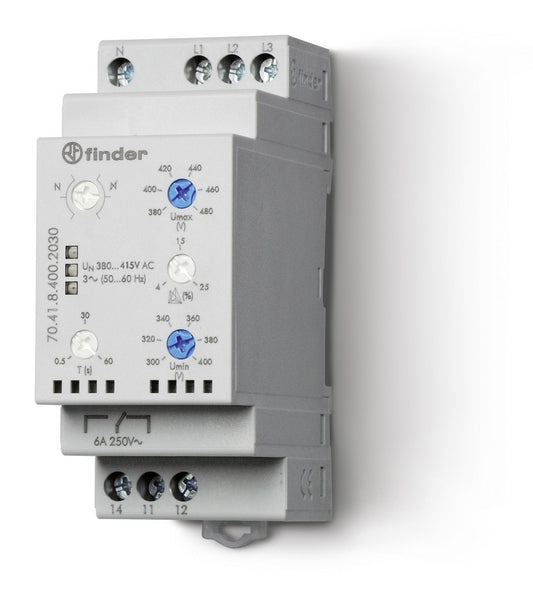Finder Spannungsüberwachungsrelais 3-phasig 1W 400V AC