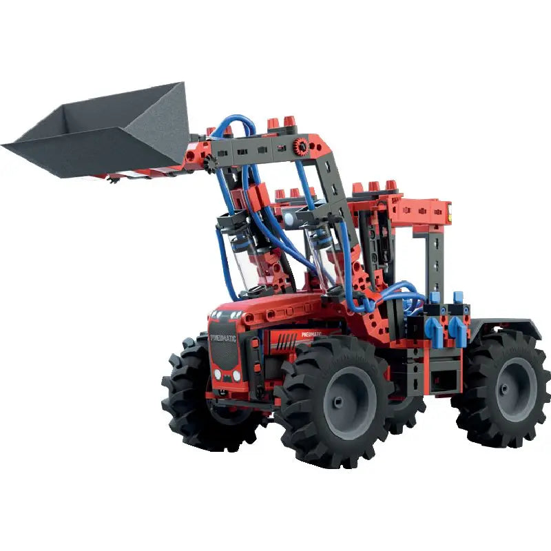 Fischertechnik 6-in-1 Traktor-Set mit Kran – Kranfahrzeug-Modell in Aktion