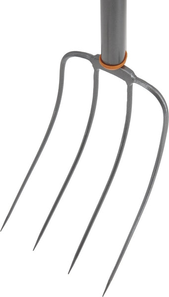 Fiskars Kompostgabel, 4-zinkig, ergonomisch