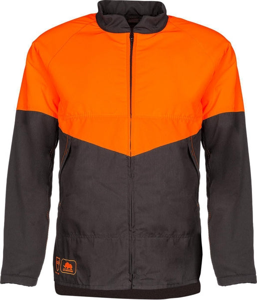 Forstjacke, orange-grau, Größe XL, SIP