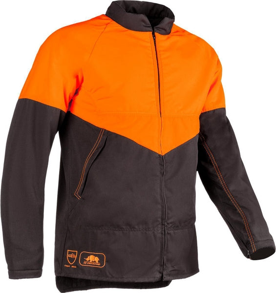 Forstjacke, orange-grau, Größe XL, SIP