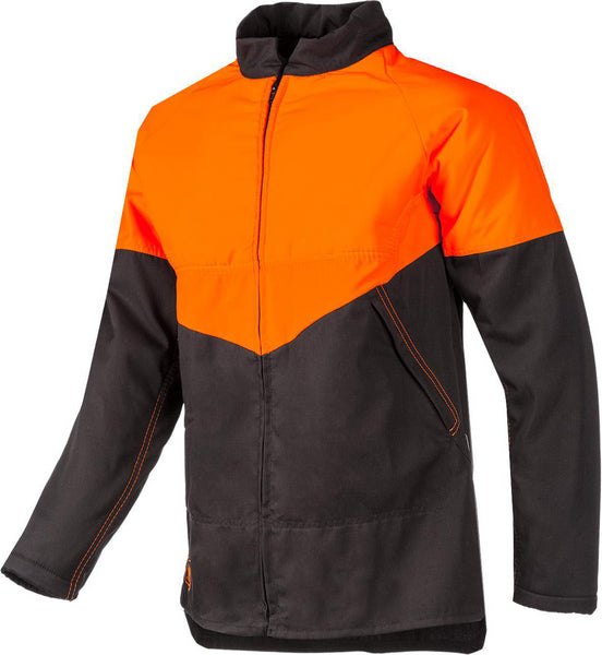 Forstjacke, orange-grau, Größe XL, SIP