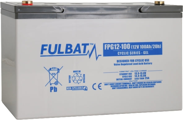 Fulbat, Batterie, 100Ah, 330 x 173 x 218mm Cycling Gel