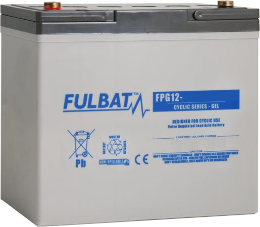 Fulbat, Batterie,12V, 60Ah, 260 x 168 x 173mm Cycling Gel
