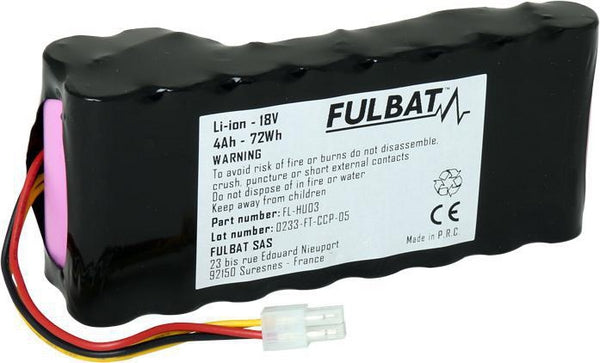 Fulbat, Batterie, 18V, 146.2 x 67.6 x 38.8mm 589 58 52-01