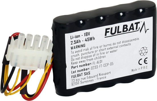 Fulbat, Batterie, 18V, 94 x 69 x 25.5mm 440454