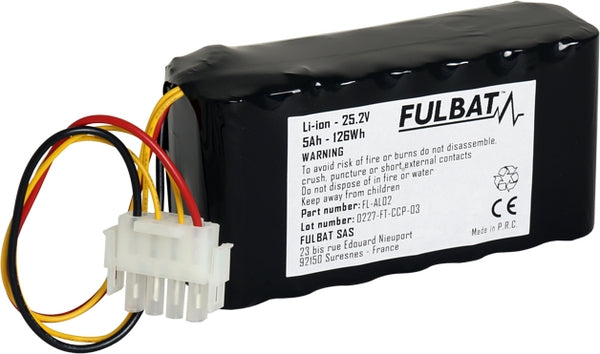 Fulbat, Batterie, 25.2V, 128 x 69 x 50mm 20196003