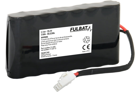 Fulbat, Batterie, 25.9V, 129 x 67 x 28mm 015E00600A