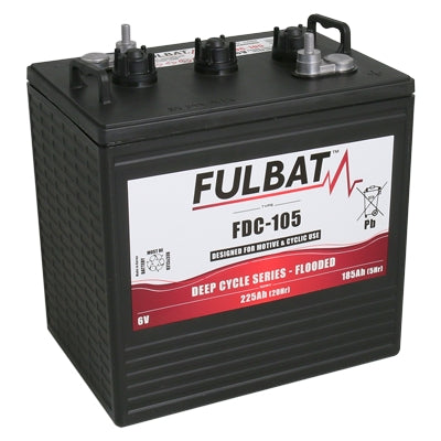 Fulbat, Traktionsbatterie 6V, 225Ah, 259 x 179 x 245mm Flooded;Deep Cycle