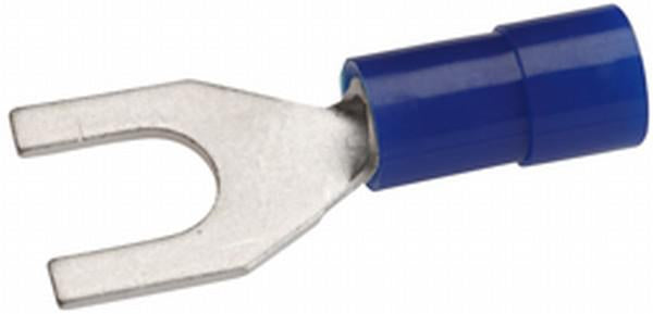 Gabelklemme, blau, 1,5-2,5 mm², Ø5,3 mm², Serie A, Blister, Hella
