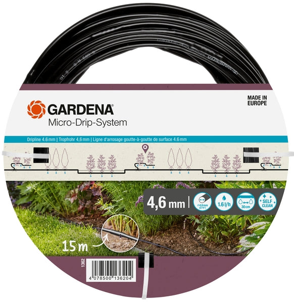 Gardena Mikro-Tropfbewässerungsleitung 4,6mm (3/16"), 15m
