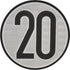 Geschw.begrenzungsschild 20