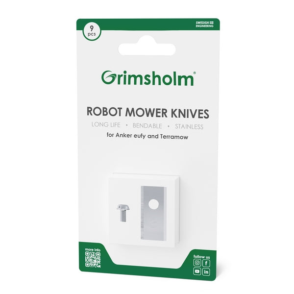 Grimsholm Mähmesser für Anker, eufy und terramow (9 Stück) 1192