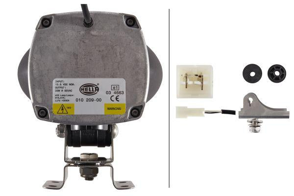 Hella Arbeitsscheinwerfer, 12V, Xenon, Oval
