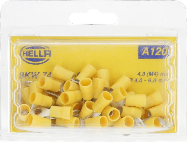 Hella Augenkabelschuh gelb 4-6 mm²