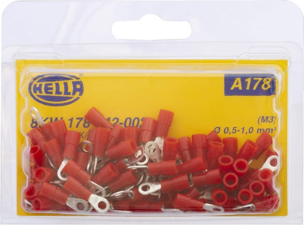 Hella Augenkabelschuh rot 0,5-1,5 mm²