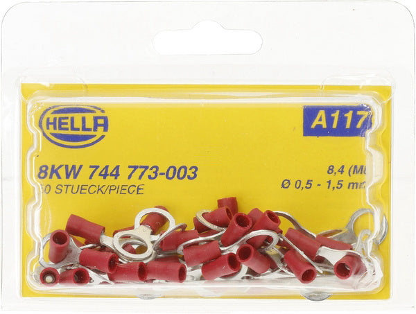 Hella Augenkabelschuh rot 0,5-1 mm²