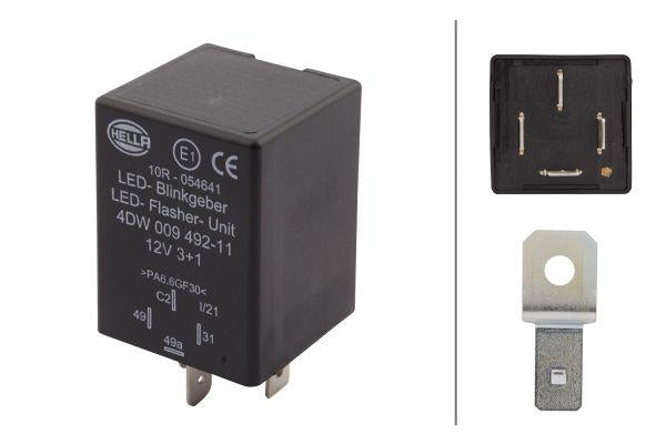 Hella Blinkrelais LED 4-polig 12V