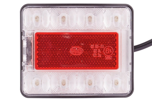 Hella LED Heckleuchte 96 x 80 mm 12 V / 24 V 50 cm Kabel