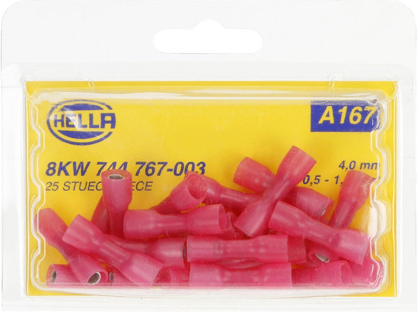 Hella Rundsteckerhülse rot 0,5-1 mm²