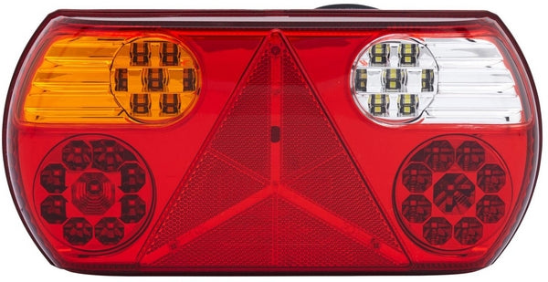 Hella ValueFit LED-Rückleuchte ValueFit 24 V links mit Dreieck-Rückstrahler