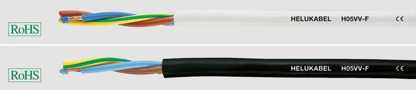 HELU Kabel 3x1.5mm², weiß, PVC