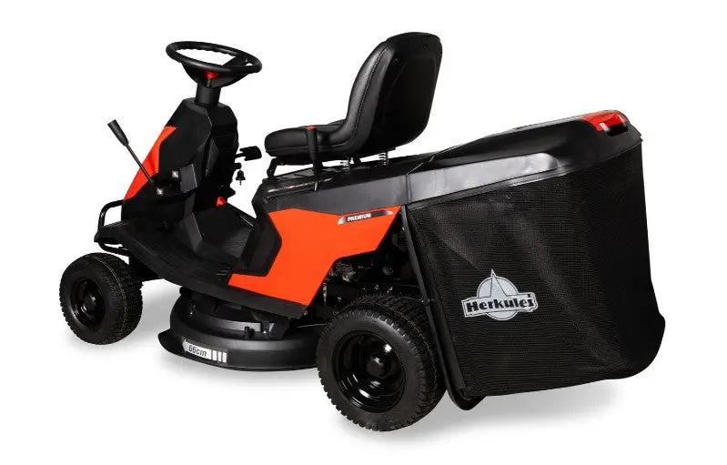 Herkules Rider HT 65-H Comfort 100200 – zentrale Schnitthöhenverstellung am Fahrersitz