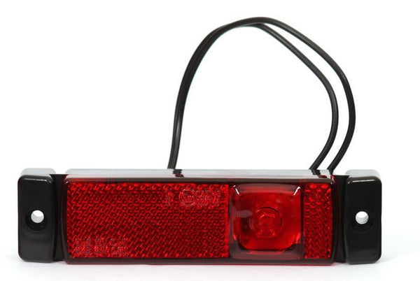 Hintere Positionsleuchte rechteckig mit Kabelanschluss LED 12-24V passend für Universal
