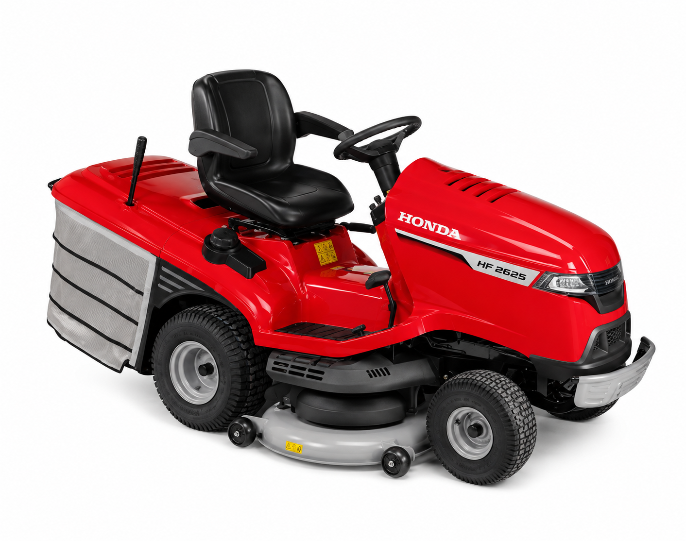 Honda HF2625 HM Premium Rasentraktor mit 122 cm Mähwerk, Hydrostat-Antrieb und 350 Liter Grasfangkorb