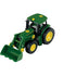 John Deere Traktor Spielzeug 1:24 mit Frontlader – Detailansicht Fahrgestell und Reifen