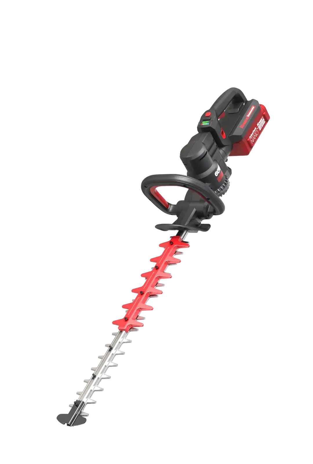 Heckenschere Kress KC200.9 60V mit 63 cm Messer und verstellbarem Griff, Seitenansicht