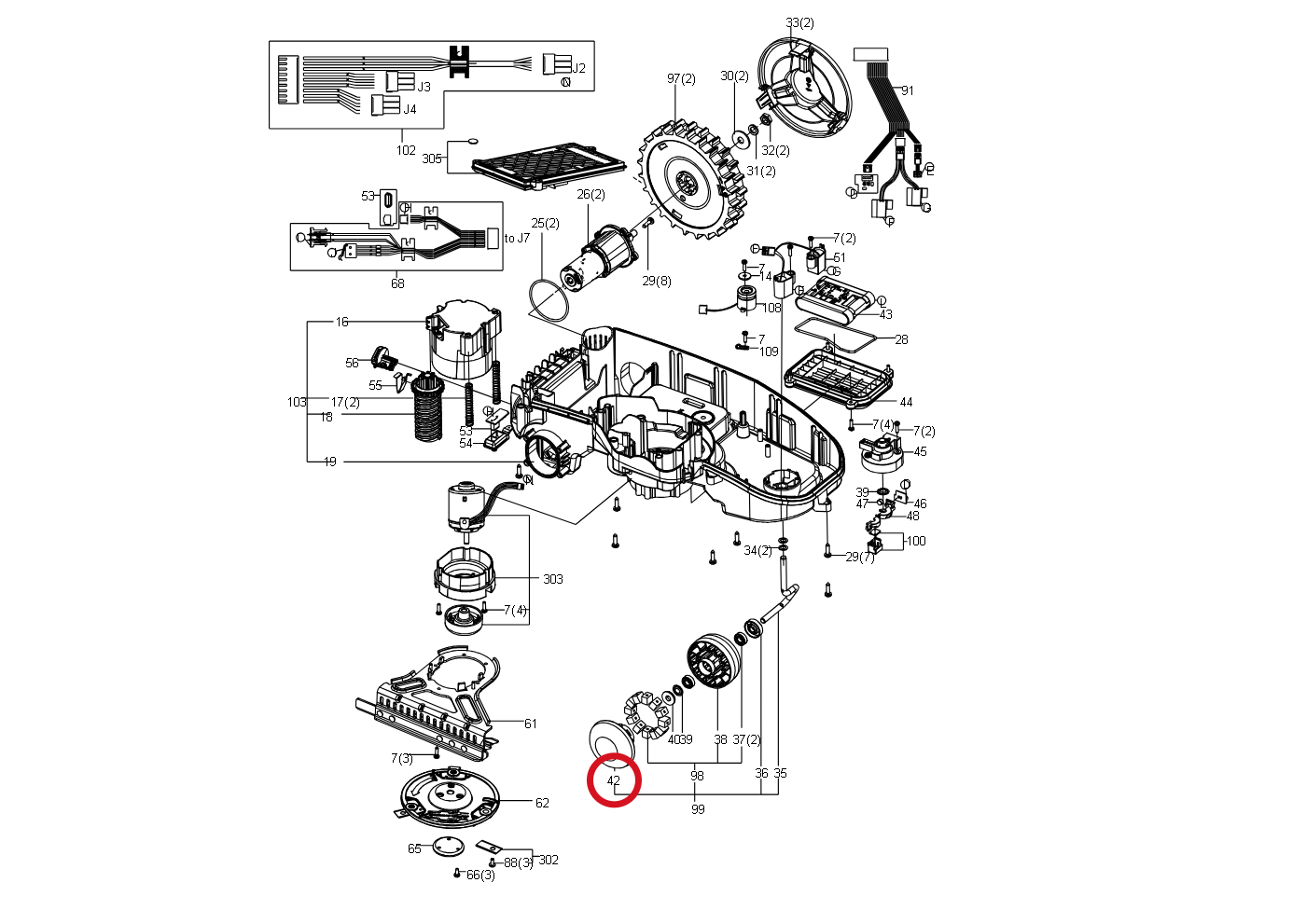 Kress Rollenschutz 59000148 – Position in der Explosionszeichnung