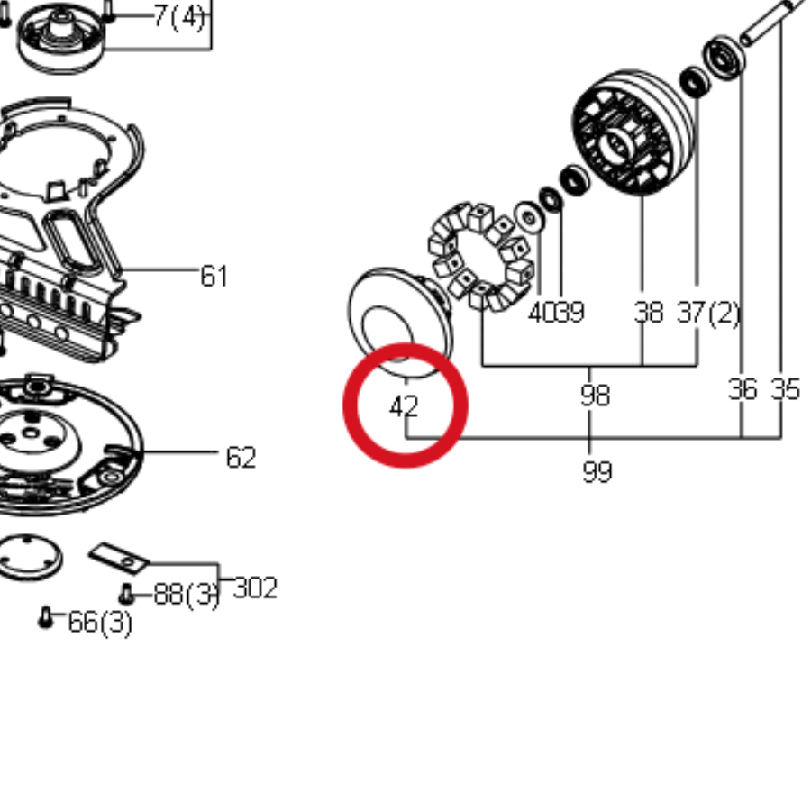 Kress Rollenschutz 59000148 – Position in der Explosionszeichnung