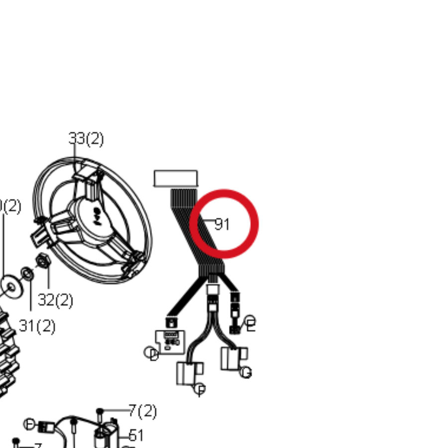 Kress Sensor-Kabelbaum 59000166 – Position in der Explosionszeichnung