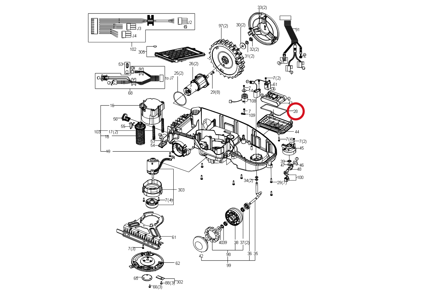 Kress O-Ring 59000190 – Position in der Explosionszeichnung