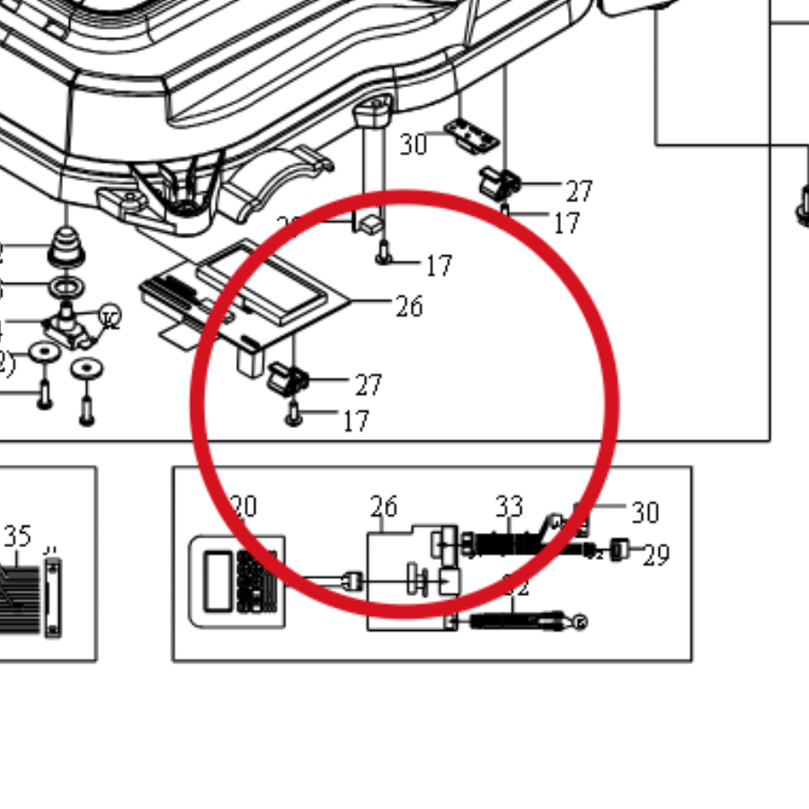 Kress Display-Leiterplatte 59000216 – Position in der Explosionszeichnung