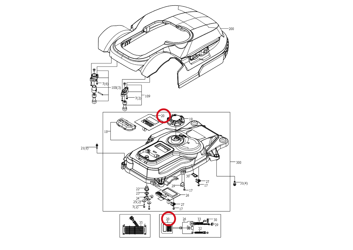 Kress Druckknopf 59000219 – Position in der Explosionszeichnung